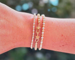 Sicily Gold Filled and Silver Beaded Bracelet Stack