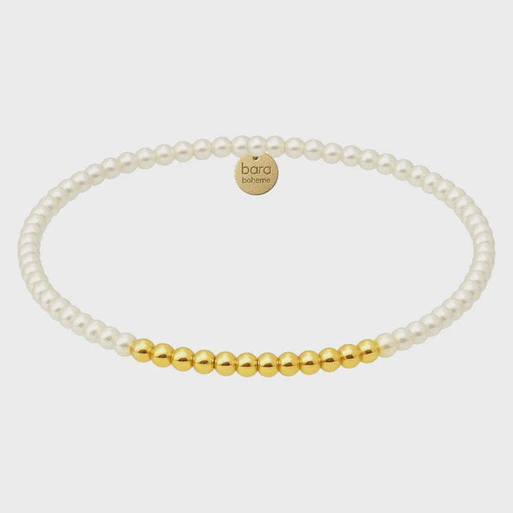 Teresa | Gold Filled/Pearl Bead Bracelet