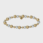 Tiff | Silver/Gold | Anti-Tarnish Stretchy 14K Gold/Sterling Silver Filled