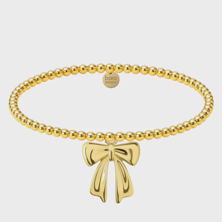 Wonder Bow Classic Bead Bracelet | Gold