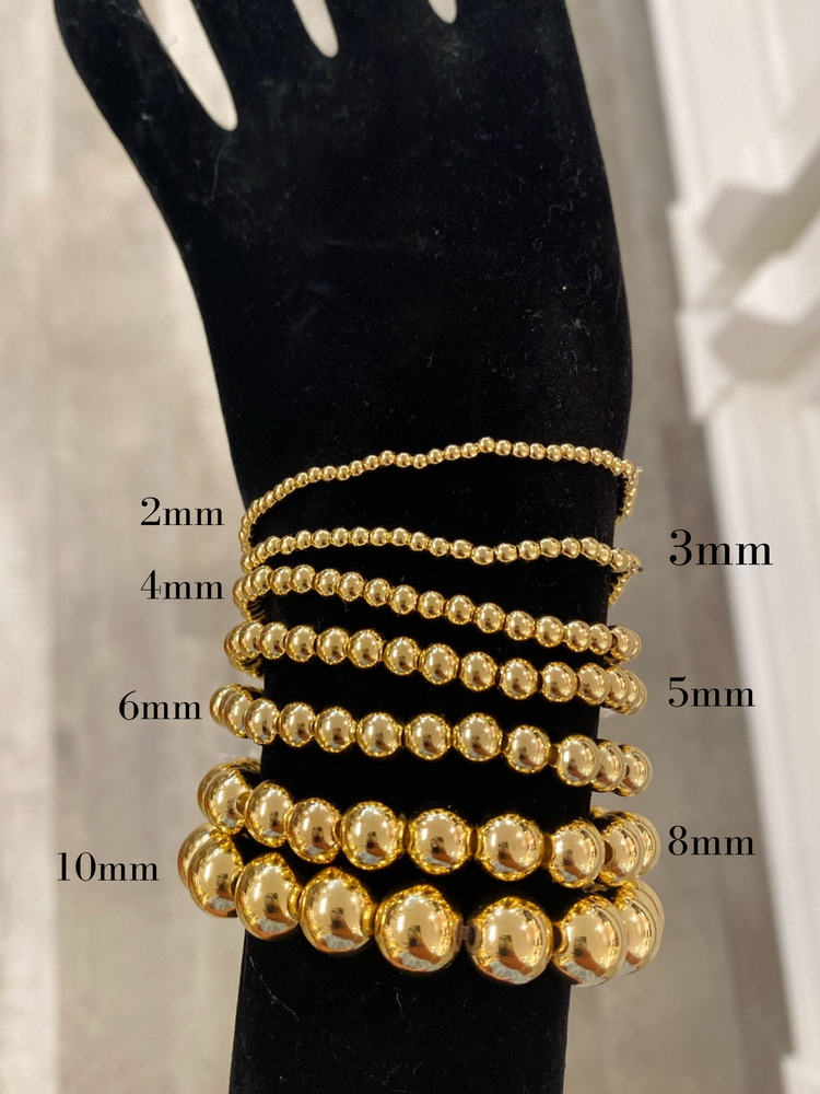 Gold Filled Beaded Bracelet | 2-10mm