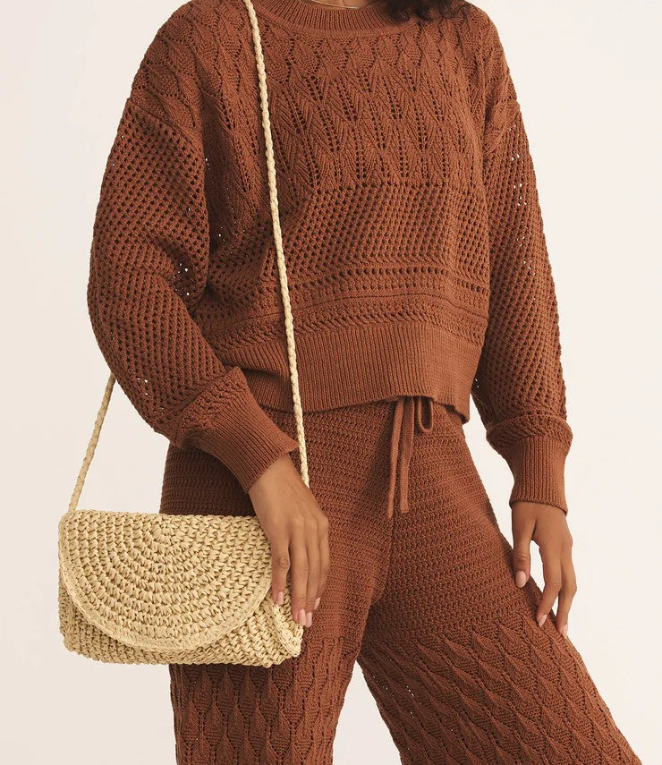 Sand Dollar Mini Straw Bag | 2 Colors