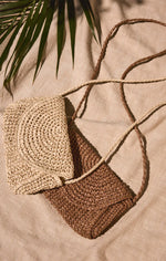 Sand Dollar Mini Straw Bag | 2 Colors