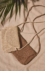 Sand Dollar Mini Straw Bag | 2 Colors
