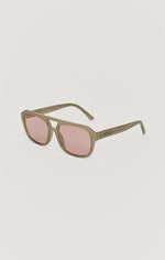 Z SUPPLY Eyewear | After Hour Sunglasses | Moss Pink