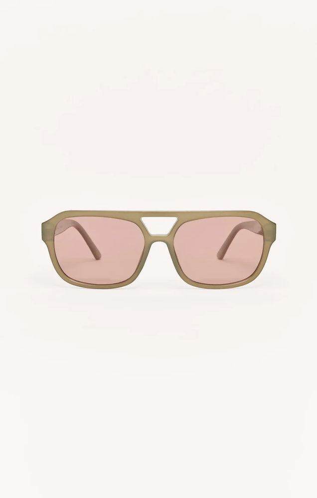 Z SUPPLY Eyewear | After Hour Sunglasses | Moss Pink