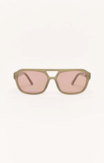 Z SUPPLY Eyewear | After Hour Sunglasses | Moss Pink