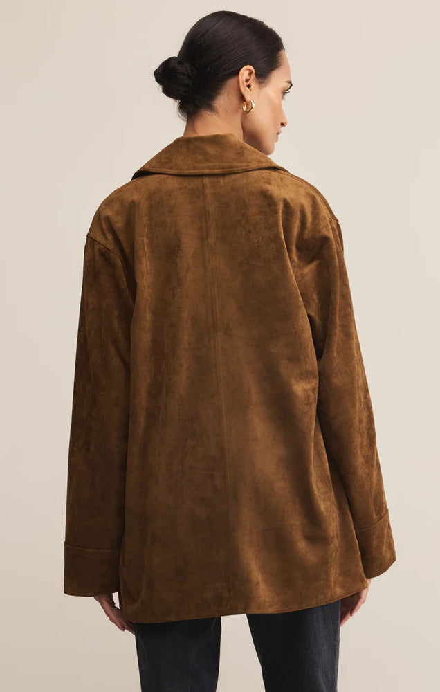 Z Supply Decker Suede Chore Jacket  | Coconut