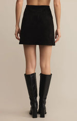 Z Supply Ciera Suede Mini Skirt | Black