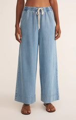 Z Supply Weston Twill Pant | Light Vintage Indigo