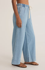 Z Supply Weston Twill Pant | Light Vintage Indigo