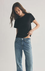 Z Supply Tourist Knit Jersey Tee | Black