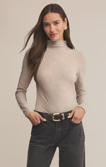 Z Supply Lira Second Skin Top | Natural Heather