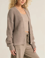 Z Supply | Sutton Rib Cardigan | Heather Taupe