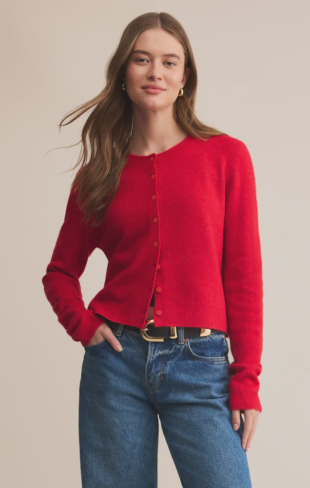 Z Supply Medina Cardigan | Festive Red