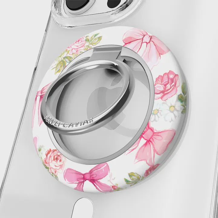 Magnetic Phone Ring & Stand | Posie Pink Bow