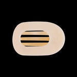 Teleties | Medium Flat Round Clip | Almond Beige