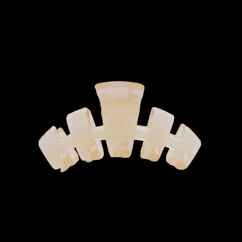 Teleties | Tiny Classic Claw Clip | Almond Beige