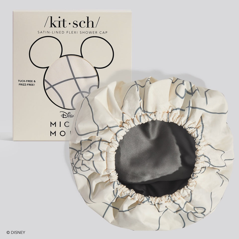 Mickey/ Minnie X Kitsch Satinlined Flexishowercap-Mickeymaze