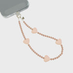 Iphone Charm Wristlet | Nude Heart
