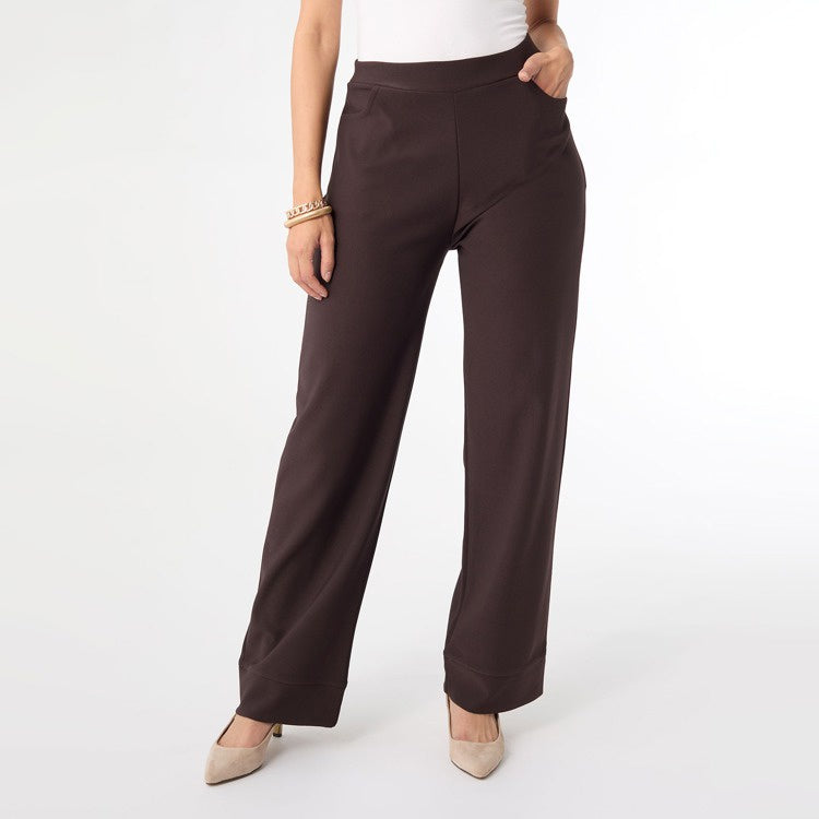 Georgie Wide Leg Bottom | Chocolate
