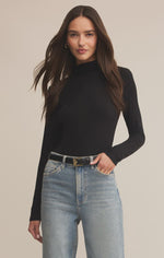 Z Supply Lira Second Skin Top | Black