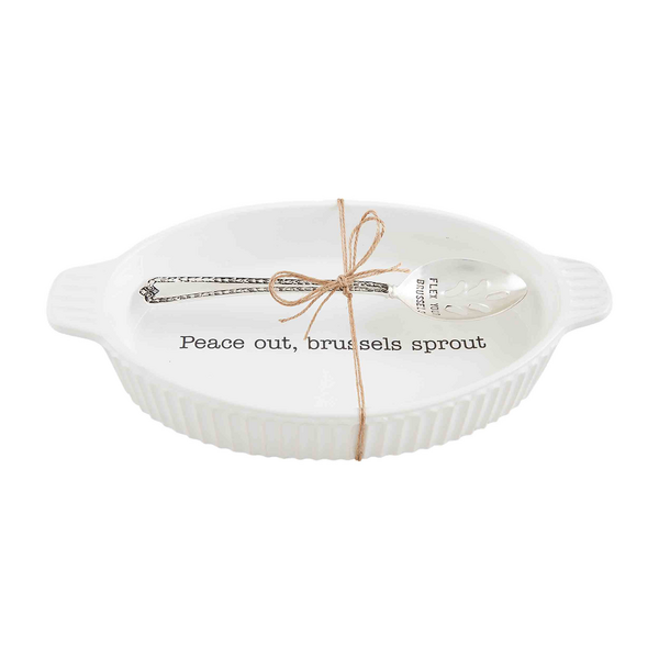 Mud Pie Brussels Sprout Serving Dish Set