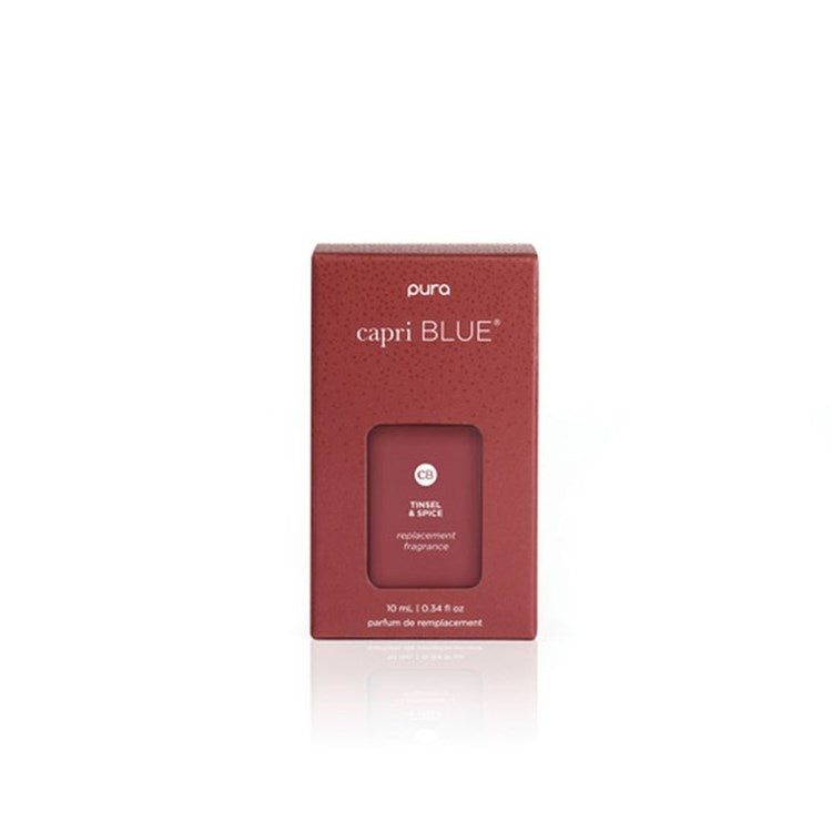 Capri Blue + PURA Holiday-Tinsel & Spice Diffuser Refill