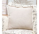 Beige Cotton Pillow | 20"X20"