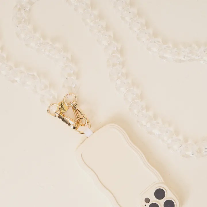 Hold The Phone Crossbody Chain | Clear