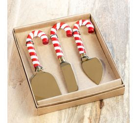 3-Piece Candy Cane Knife Gift Set