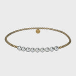 Robyn | Silver/Gold | Anti-Tarnish Stretchy 14K Gold Filled