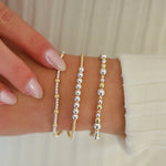 Robyn | Silver/Gold | Anti-Tarnish Stretchy 14K Gold Filled