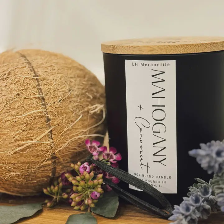 Mahogany + Coconut Luxury Candle