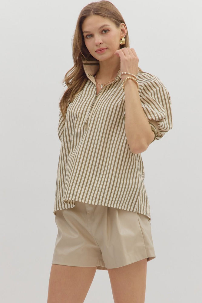 Just For Fun Top | Olive