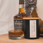 Leather + Bourbon Boutique Candle