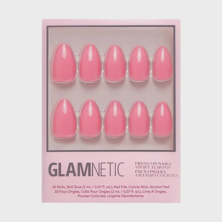 Flamingo Press On Nails | Solid Pink