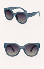 Z SUPPLY Eyewear | Lunch Date Sunglasses | Dark Indigo