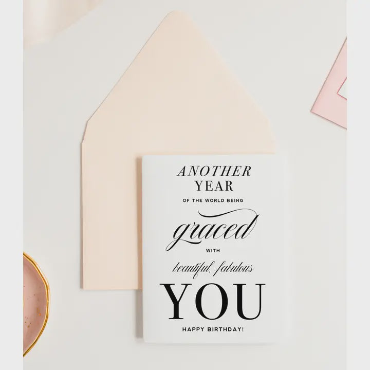 Another Year Graced | Sentimental Birthday Card