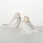 Blue/Grey Bird Figures | Set of 2