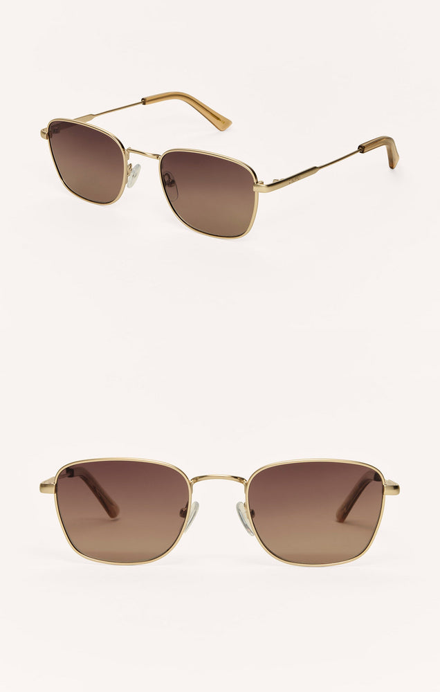 Z SUPPLY Eyewear | Fastlane Sunglasses | Gold-Gradient