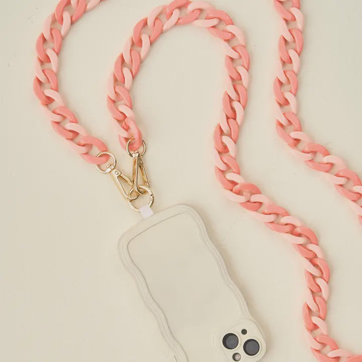 Hold The Phone Crossbody Chain | Duo Rose