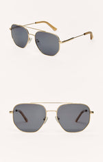 ZSUPPLY Eyewear | Highway Polarized Sunglasses | Gold/Grey