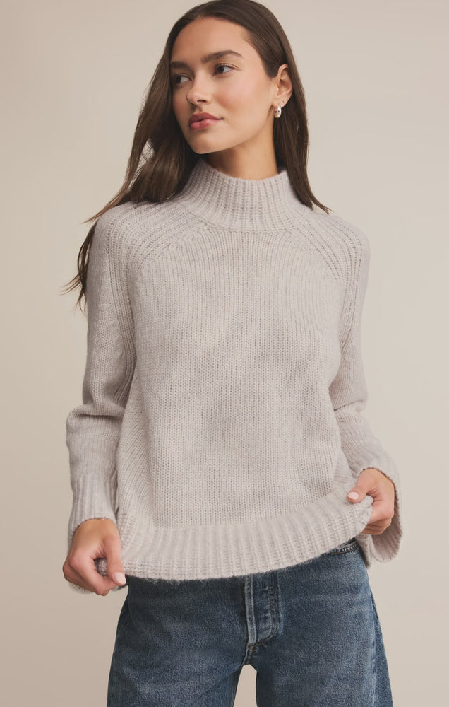 Z Supply Emerge Funnel Neck Sweater | Turtle Dove