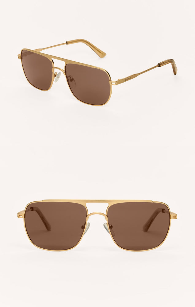 ZSUPPLY Eyewear | Skyline Polarized Sunglasses | Gold/Brown