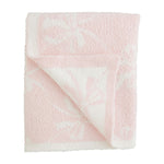 Pink Bow Chenille Blanket | Mudpie