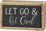 Let Go & Let God | Box Sign