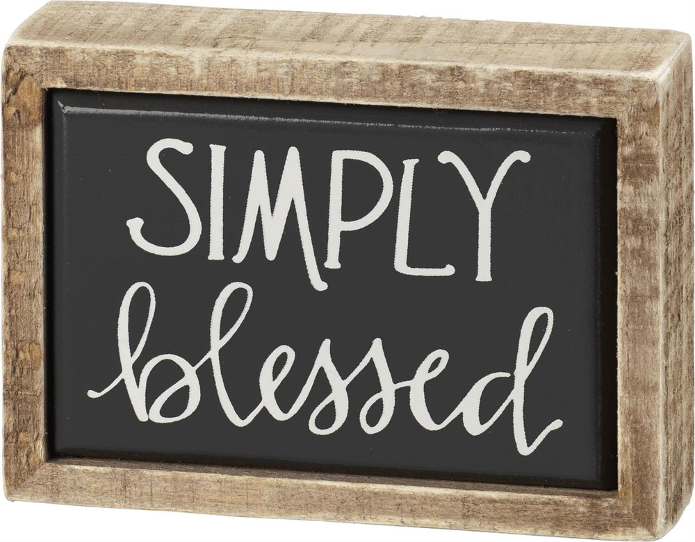 Simply Blessed | Box Sign