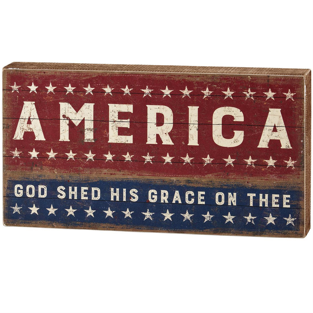 God Shed His Grace | Box Sign