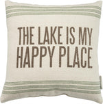 The Lake is my Happy Place | Pillow